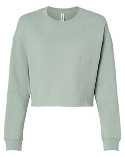 Independent Trading Co. AFX24CRP Women 's Lightweight Cropped Crew Pullover at GotApparel