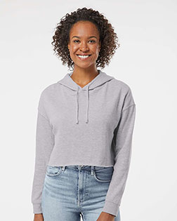Independent Trading Co. AFX64CRP Women ’s Lightweight Crop Hooded Sweatshirt at GotApparel