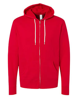 Independent Trading Co. AFX90UNZ Men Lightweight Full-Zip Hooded Sweatshirt at GotApparel