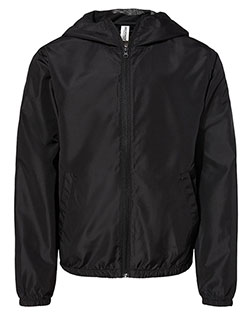 Independent Trading Co. EXP24YWZ Boys Youth Lightweight Windbreaker Full-Zip Jacket at GotApparel