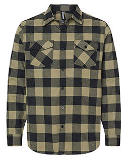 Independent Trading Co. EXP50F Men Flannel Shirt at GotApparel