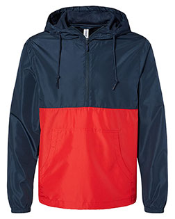 Independent Trading Co. EXP54LWP Men Lightweight Quarter-Zip Windbreaker Pullover Jacket at GotApparel