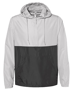 Independent Trading Co. EXP54LWP Men Lightweight Quarter-Zip Windbreaker Pullover Jacket at GotApparel