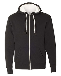 Independent Trading Co. EXP90SHZ Men Sherpa-Lined Hooded Sweatshirt at GotApparel