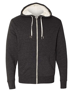 Independent Trading Co. EXP90SHZ Men Sherpa-Lined Hooded Sweatshirt at GotApparel