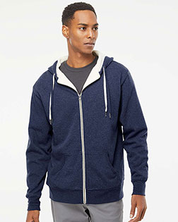 Independent Trading Co. EXP90SHZ Men Sherpa-Lined Hooded Sweatshirt at GotApparel