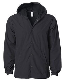 Independent Trading Co. EXP95NB Men Water-Resistant Hooded Windbreaker at GotApparel