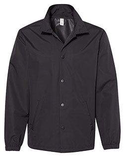 Independent Trading Co. EXP99CNB Men Water-Resistant Windbreaker Coach’s Jacket at GotApparel