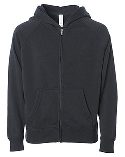 Independent Trading Co. PRM15YSBZ Boys Youth Lightweight Special Blend Raglan Zip Hood at GotApparel