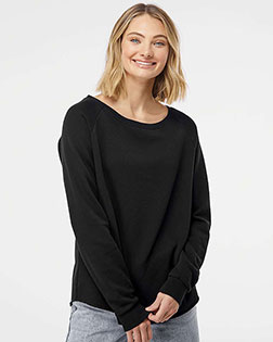 Independent Trading Co. PRM2000 Women 's California Wave Wash Crewneck Sweatshirt at GotApparel