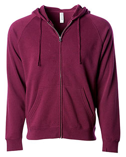 Independent Trading Co. PRM33SBZ Women Special Blend Raglan Full-Zip Hooded Sweatshirt at GotApparel