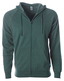 Independent Trading Co. PRM33SBZ Women Special Blend Raglan Full-Zip Hooded Sweatshirt at GotApparel