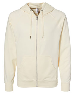 Independent Trading Co. SS1000Z Men Icon Lightweight Loopback Terry Full-Zip Hooded Sweatshirt at GotApparel