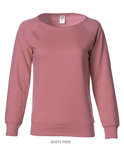 Independent Trading Co. SS240 Women Juniors’ Heavenly Fleece Lightweight Sweatshirt at GotApparel