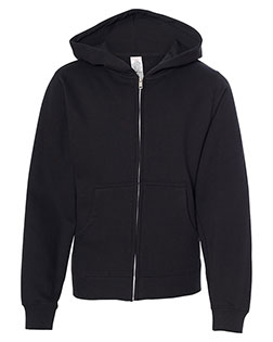 Independent Trading Co. SS4001YZ Boys Youth Midweight Full-Zip Hooded Sweatshirt at GotApparel