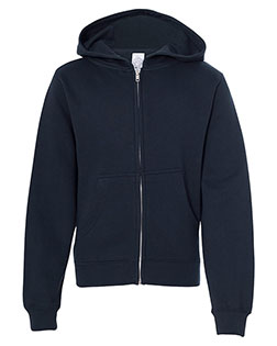 Independent Trading Co. SS4001YZ Boys Youth Midweight Full-Zip Hooded Sweatshirt at GotApparel
