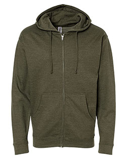 Independent Trading Co. SS4500Z Men Midweight Full-Zip Hooded Sweatshirt at GotApparel