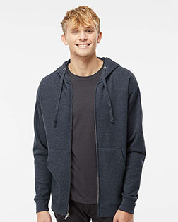Independent Trading Co. SS4500Z Men Midweight Full-Zip Hooded Sweatshirt at GotApparel