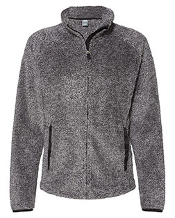 J America 8463 Women J-America Ladies Boundary Shag Full Zip Top at GotApparel