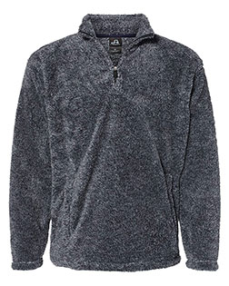 J America 8464 Men J-America Adt Boundary Shag Quarter-Zip Tops. at GotApparel