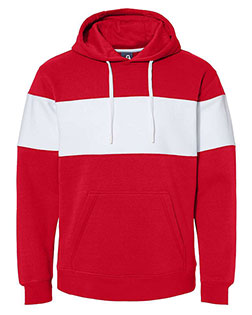 J America 8644 Men J-America Adt Varsity Fleece Hooded Pullover at GotApparel