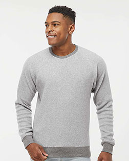 J America 8710 Men J-America Flip Side Fleece Crew at GotApparel