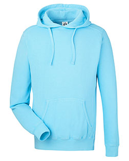 J America 8730JA  Unisex Pigment Dyed Fleece Hooded Sweatshirt at GotApparel