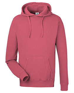 J America 8730JA  Unisex Pigment Dyed Fleece Hooded Sweatshirt at GotApparel