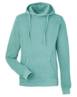 J America 8730JA Unisex Pigment Dyed Fleece Hooded Sweatshirt at GotApparel