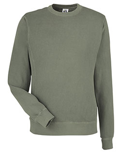J America 8731JA Unisex Pigment Dyed Fleece Sweatshirt at GotApparel