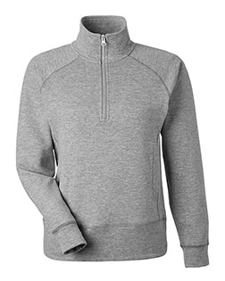 J. America 8743 Women's Electric Fleece Quarter-Zip Sweatshirt at GotApparel