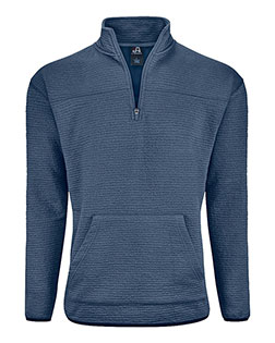 J. America 8773 Unisex Pebble Fleece Quarter-Zip Pullover at GotApparel