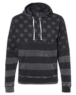 Black Stars & Stripes Triblend product color