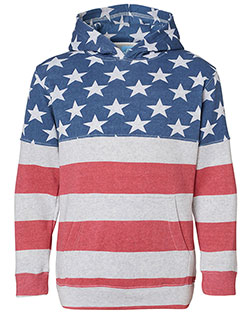 J America 8880JA  Youth Triblend Pullover Hooded Sweatshirt at GotApparel