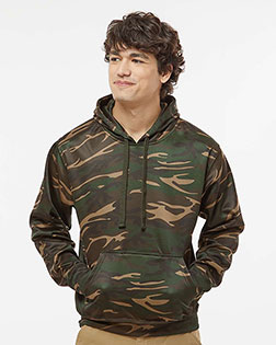 J America J8615 Adult Tailgate Poly Hooded Fleece at GotApparel