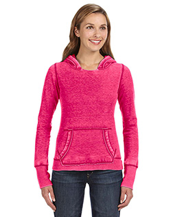 J America J8912 women Zen Hooded Fleece at GotApparel