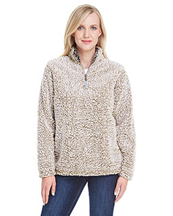 J America JA8451 Women Epic Sherpa Quarter-Zip at GotApparel
