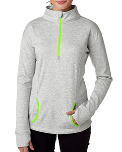 J America J8617 Women Cosmic 1/4-Zip Fleece at GotApparel