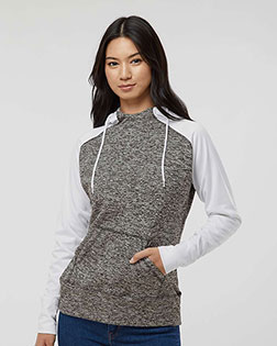 J America JA8618 Women Colorblock Cosmic Hood at GotApparel