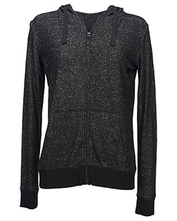 J America JA8656 Women Cozy Full-Zip Hoodie T-Shirt at GotApparel