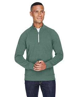 J America JA8869 Men Triblend Fleece Quarter-Zip at GotApparel