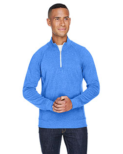 J America JA8869 Men Triblend Fleece Quarter-Zip at GotApparel