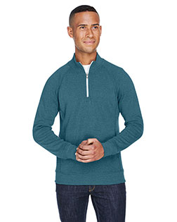 J America JA8869 Men Triblend Fleece Quarter-Zip at GotApparel