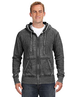 J America JA8916 Men Vintage Zen Full-Zip Fleece Hood at GotApparel