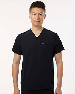 Jaanuu M10002 Men's Platt 3-Pocket Scrub V-Neck Top at GotApparel