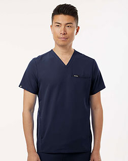 Jaanuu M10002 Men's Platt 3-Pocket Scrub V-Neck Top at GotApparel
