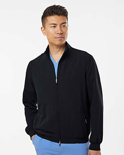 Jaanuu M60001 Men's Wolfe Everyday Full-Zip 6-Pocket Scrub Jacket at GotApparel