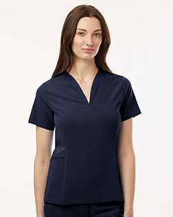 Jaanuu W10003 Women's Calix Fit & Flare Scrub V-Neck Top at GotApparel