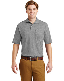 JERZEES<sup>®</sup> -SpotShield<sup>™</sup> 5.4-Ounce Jersey Knit Sport Shirt with Pocket. 436MP at GotApparel