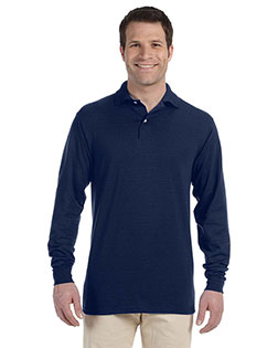 Jerzees 437ML Men 5.6 Oz. 50/50 Long-Sleeve Jersey Polo With Spotshield at GotApparel